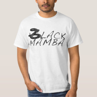 t - shirts van de "BLACK MAMBA" MC's van digitale