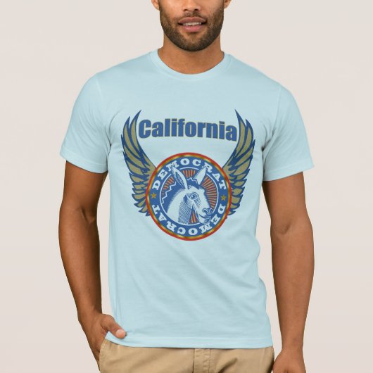 T-shirts van de Californische Democratische Partij (Voorkant)