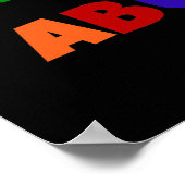 T-shirts van de Kleuren van Abuela van het best-es Poster (Hoek)