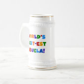 T-shirts van de Kleuren van Abuela van het Bierpul (Voorkant links)