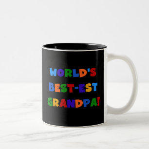 T-shirts van de Kleuren van de Opa van het Tweekleurige Koffiemok