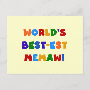 T-shirts van de Kleuren van Memaw van het Briefkaart