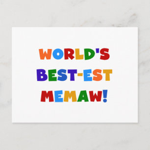 T-shirts van de Kleuren van Memaw van het Briefkaart