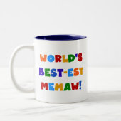 T-shirts van de Kleuren van Memaw van het Tweekleurige Koffiemok (Links)