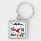 T-shirts van de Verjaardag van de Voertuigen van d Sleutelhanger (Voorkant)