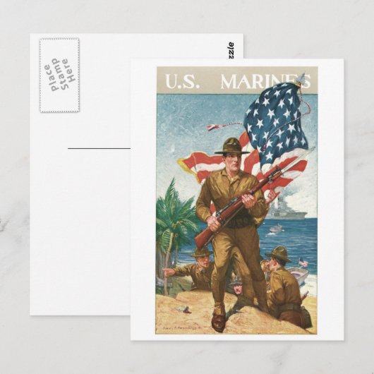  T - shirts van het Amerikaanse militaire Poster,  Briefkaart (Voorkant / Achterkant)