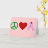 T-shirts van het Lint van de Liefde van de vrede Kaart (Gele Bloem)