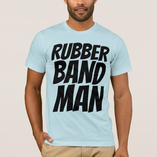 T - SHIRTS van het MAN RUBBERBAND T-Shirts (Voorkant)