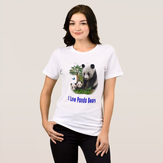 T-shirts van pandabeer (Voorkant volledig)