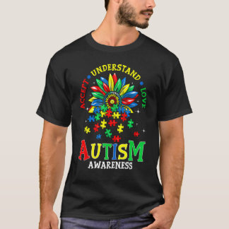 T-shirts voor Autisme Acceptatie Begrip Liefde Aut