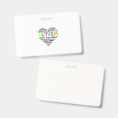 T-shirts voor Autisme Bewustzijn - Autisme Hart Sh Badge (Voor- en achterkant)