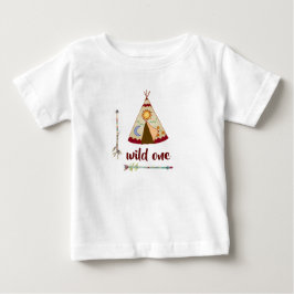 T-shirts voor babymeisjes - Wilde Eén Teepee