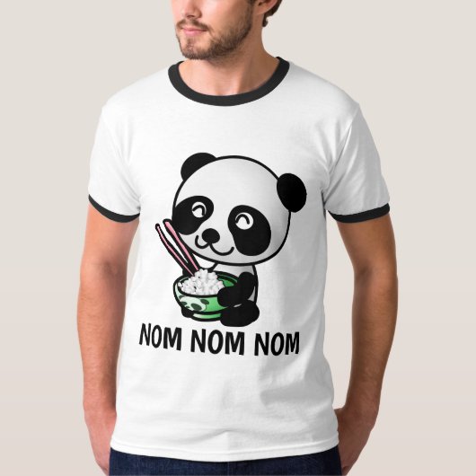 T-Shirts voor CHINESE ETER LIEFHEBBER NOM NOM NOM (Voorkant)