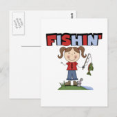 T-shirts voor dames en cadeautjes briefkaart (Voorkant / Achterkant)