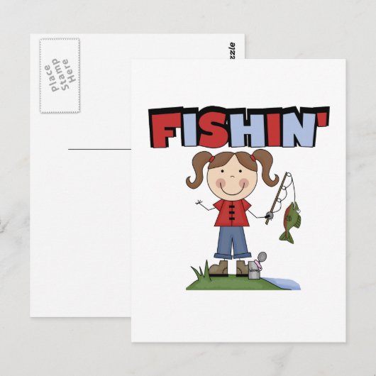 T-shirts voor dames en cadeautjes briefkaart (Voorkant / Achterkant)