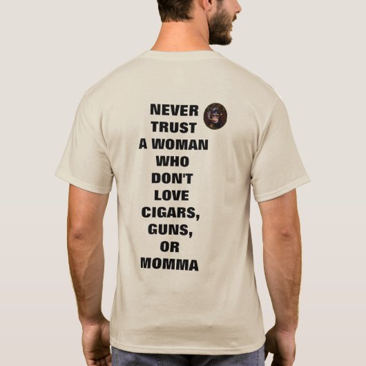 T - shirts voor de Cigar Aficionado's (Achterkant)