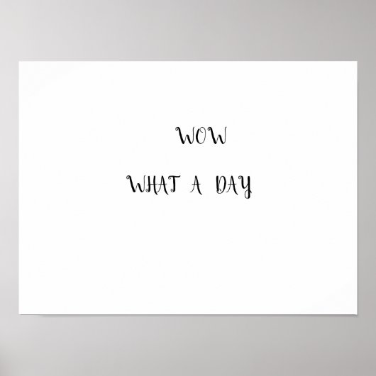 T-shirts voor een geweldige dag poster (Voorkant)
