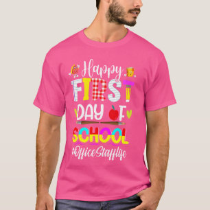 T-shirts voor eerste schooldag voor kantoorpersone