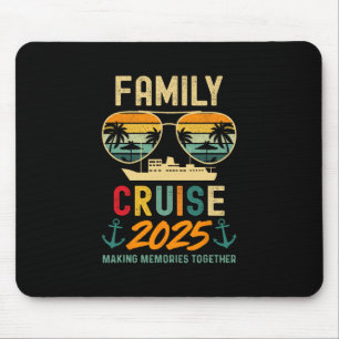 T-Shirts voor familie cruises 2025 Zomer vakantie Muismat