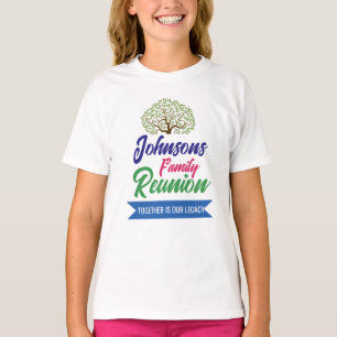 T-shirts voor familiereünie met fotocollage sjablo
