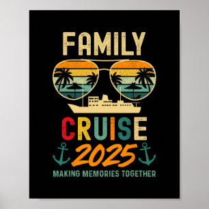 T-Shirts voor gezamenlijke cruise 2025 zomer vakan Poster