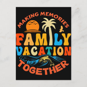 T-shirts voor gezinsvakantie cruises 2026 feestdagenkaart