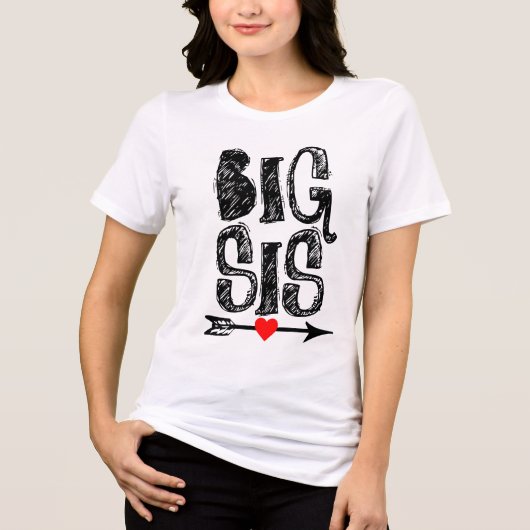 T-shirts voor grote zus SIS (Voorkant)