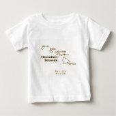 T - shirts voor Hawaiian Map (Voorkant)