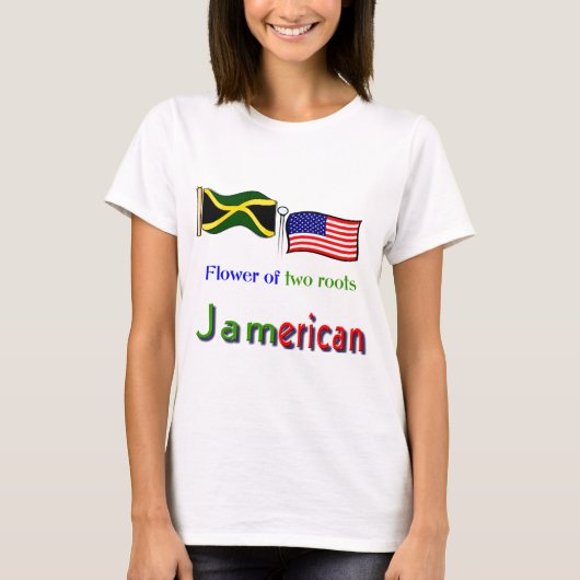 T-shirts voor jamericaanse vrouwen (Voorkant)