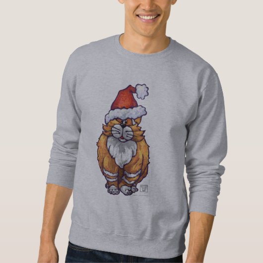 T - shirts voor kerstmis met gemberkat (Voorkant)