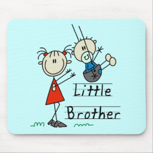 T-shirts voor kleine broer met grote zus muismat