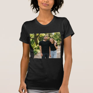 T-shirts voor koppel, effen, zwart koppel