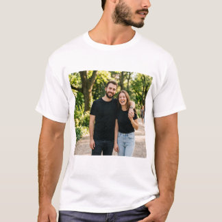 T-shirts voor koppel, effen, zwart koppel
