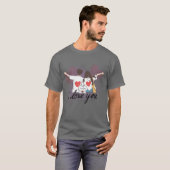T-shirts voor koppels – I Love You-ontwerp (Voorkant volledig)