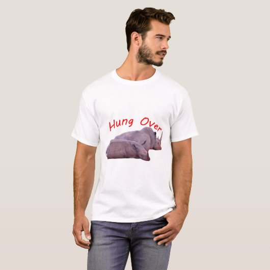 T-shirts voor mannen met kater (Voorkant volledig)