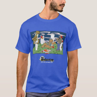 T-shirts voor mannen met weerwolven die pizza eten