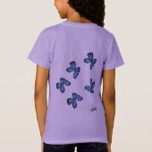 T-shirts voor meisjes: Love of a Butterfly (Achterkant)