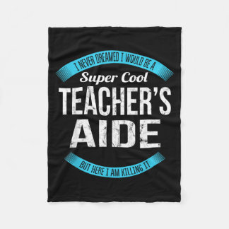 T-shirts voor onderwijsassistenten Grappige school Fleece Deken