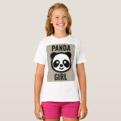 T-SHIRTS VOOR PANDA BEER MEISJES (Voorkant volledig)