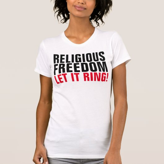 T-shirts voor RELIGIEUZE VRIJHEID (Voorkant)