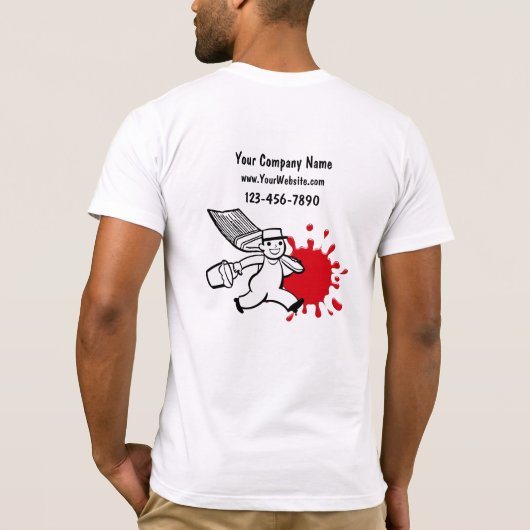 T-shirts voor schilderbedrijven (Achterkant)