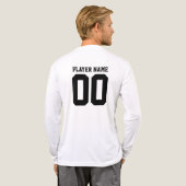 T-shirts voor veldhockey voor middelbare schooltea (Achterkant)