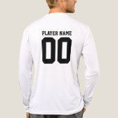 T-shirts voor veldhockey voor middelbare schooltea (Achterkant)