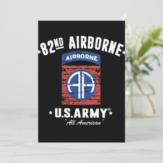 T-shirts voor veteranen van de 82e Airborne Divisi (Staand voorkant)