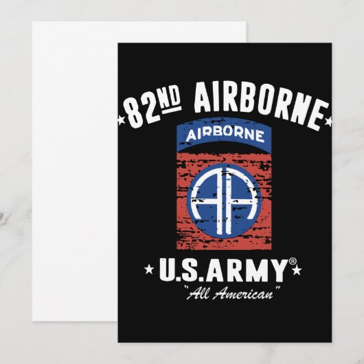T-shirts voor veteranen van de 82e Airborne Divisi (Voorkant / Achterkant)