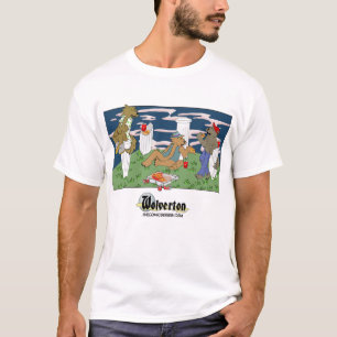 T-shirts voor weerwolven die pizza eten voor manne