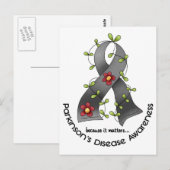 T - shirts VOOR ZIEKTEBEWUSTMAKING VAN PARKINSON M Briefkaart (Voorkant / Achterkant)