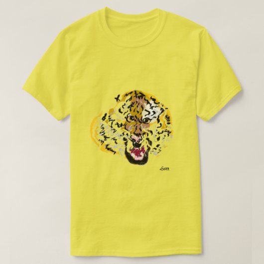 T-shirts: Wild van de tijger T-shirt (Design voorkant)