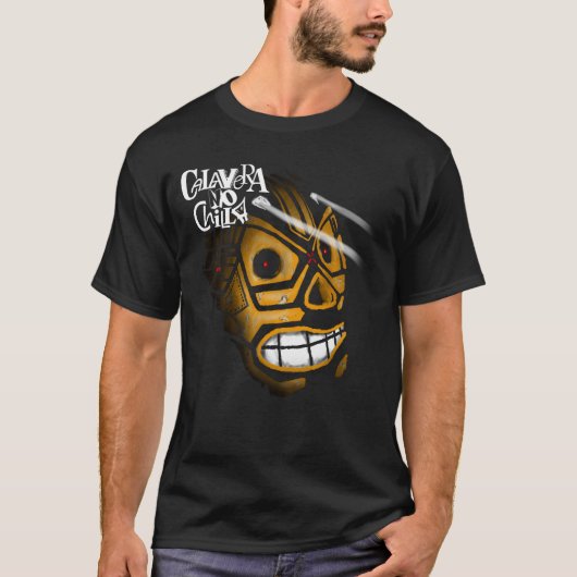 T-shirts with skull drawings for Halloween (Voorkant)