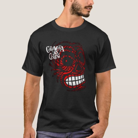 T-shirts with skull drawings for Halloween (Voorkant)